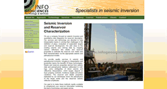 Desktop Screenshot of infogeosciences.com